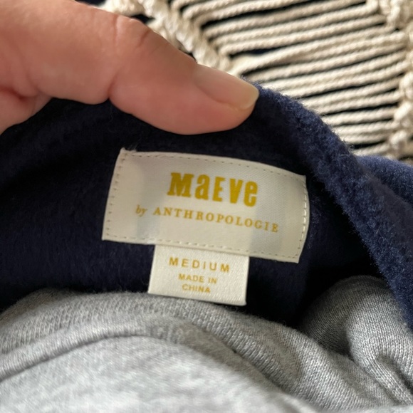 Anthropologie Maeve Twofer Hoodie Peacoat - Picture 12 of 14